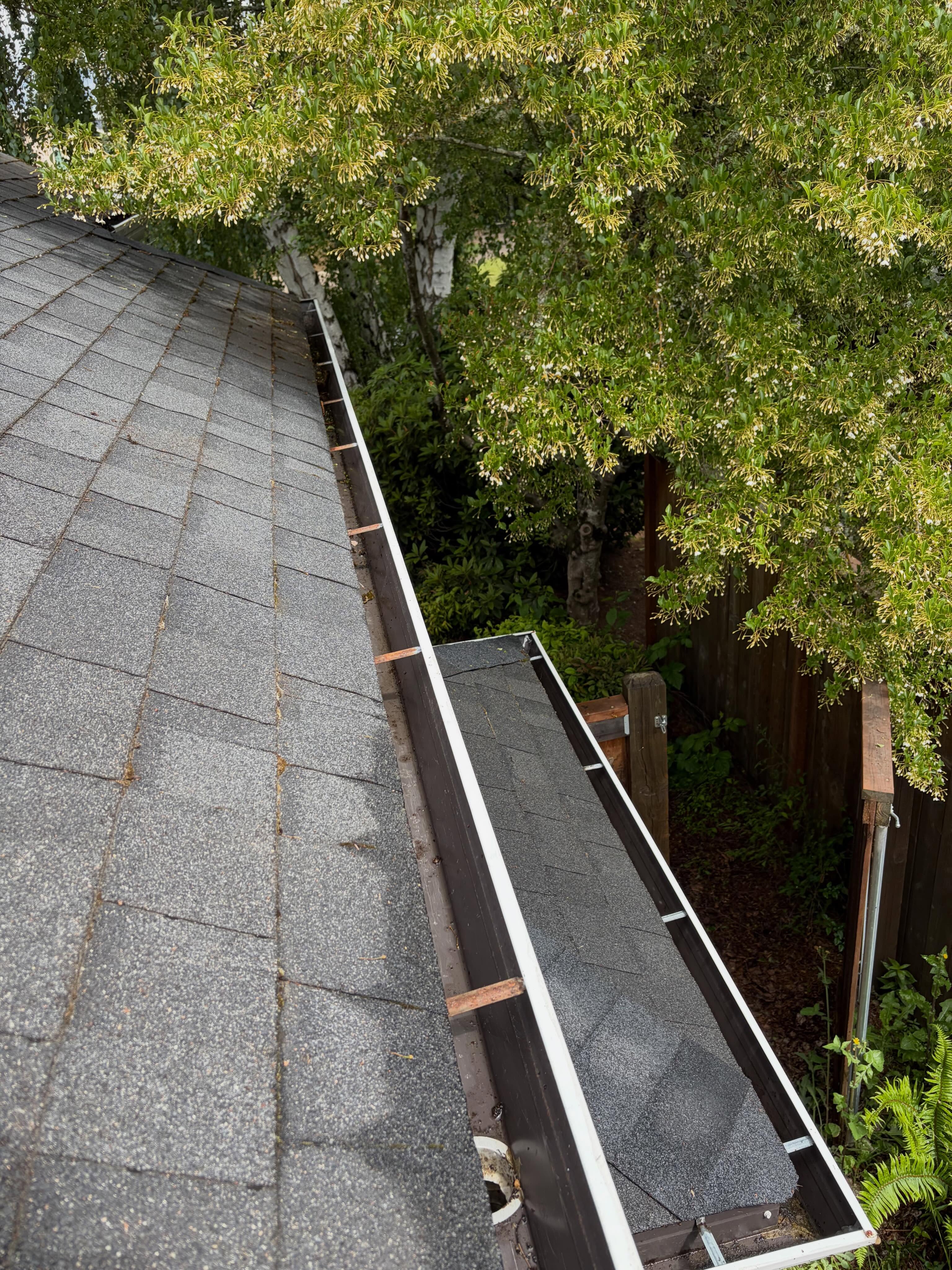 Recent pressure washing job on residential exterior in Eugene, Oregon